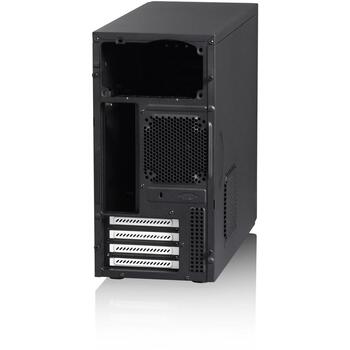 Fractal Design компьютерный корпус Core 1000 USB 3.0 FD-CA-CORE-1000-USB3-BL, Micro ATX, черный, 2x 5.25 дюйма, 2x 3.5 дюйма (FD-CA-CORE-1000-USB3-BL)
