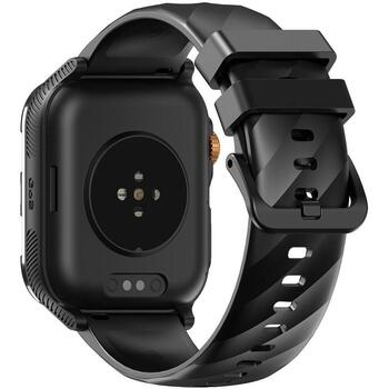 Blackview смарт-часы W10 Pro Black, 1.83in TFT, 280x320px, 600mAh, Bluetooth 5.3, GPS, водонепроницаемые 10м, силиконовый ремешок (W10 PRO BLACK)