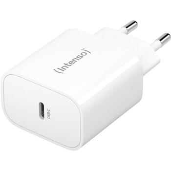 Intenso strāvas adapteris W20C, 20W, USB-C, 100-240V, 1 muciņa, ātrā uzlāde, balts (7802012)