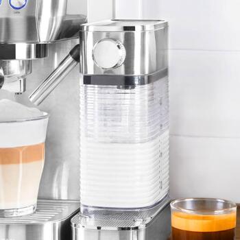 Gastroback 42722 Design Espresso Piccolo Pro M, 1350W, 20 бар, 1.3л, автоматический вспениватель молока, манометр (42722)