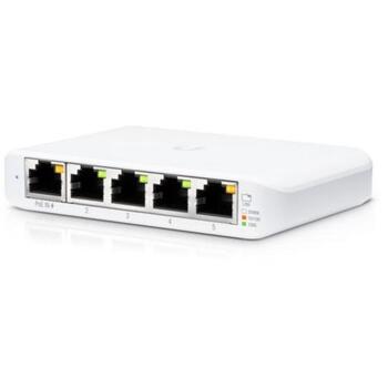 Ubiquiti UniFi Управляемый коммутатор USW-Flex-Mini, 5x10/100/1000, PoE, 7.44 Mpps, 10 Gbit/s, CE, FCC, IC (USW-Flex-Mini)