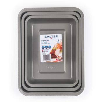 Salter Противень BW13675, 3 шт., 31.3 см, 34.7 см, 38.5 см, углеродная сталь, антипригарное покрытие (BW13675)