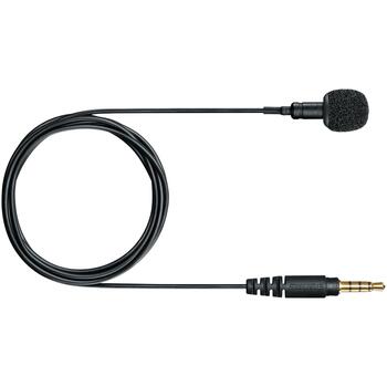 Shure MVL петличный микрофон, MVL-3.5MM, -44dB, 1.52cm, 0.55cm, 1, проводной, omni-directional, ветрозащита для микрофона (MVL-3.5MM)