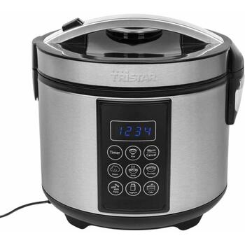 Tristar Multikookers RK-6132, 500 W, 1.5 L, 7 programmas, pelēks, nerūsējošā tērauda korpuss, siltuma uzturēšana (RK-6132)
