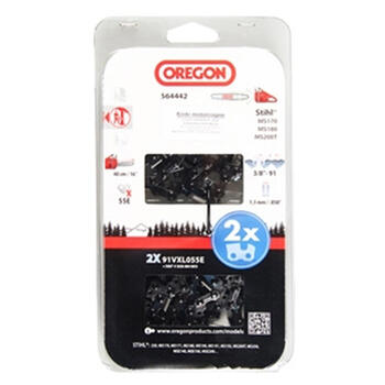 Комплект цепи бензопилы 2x 91VXL055E OREGON (564442)