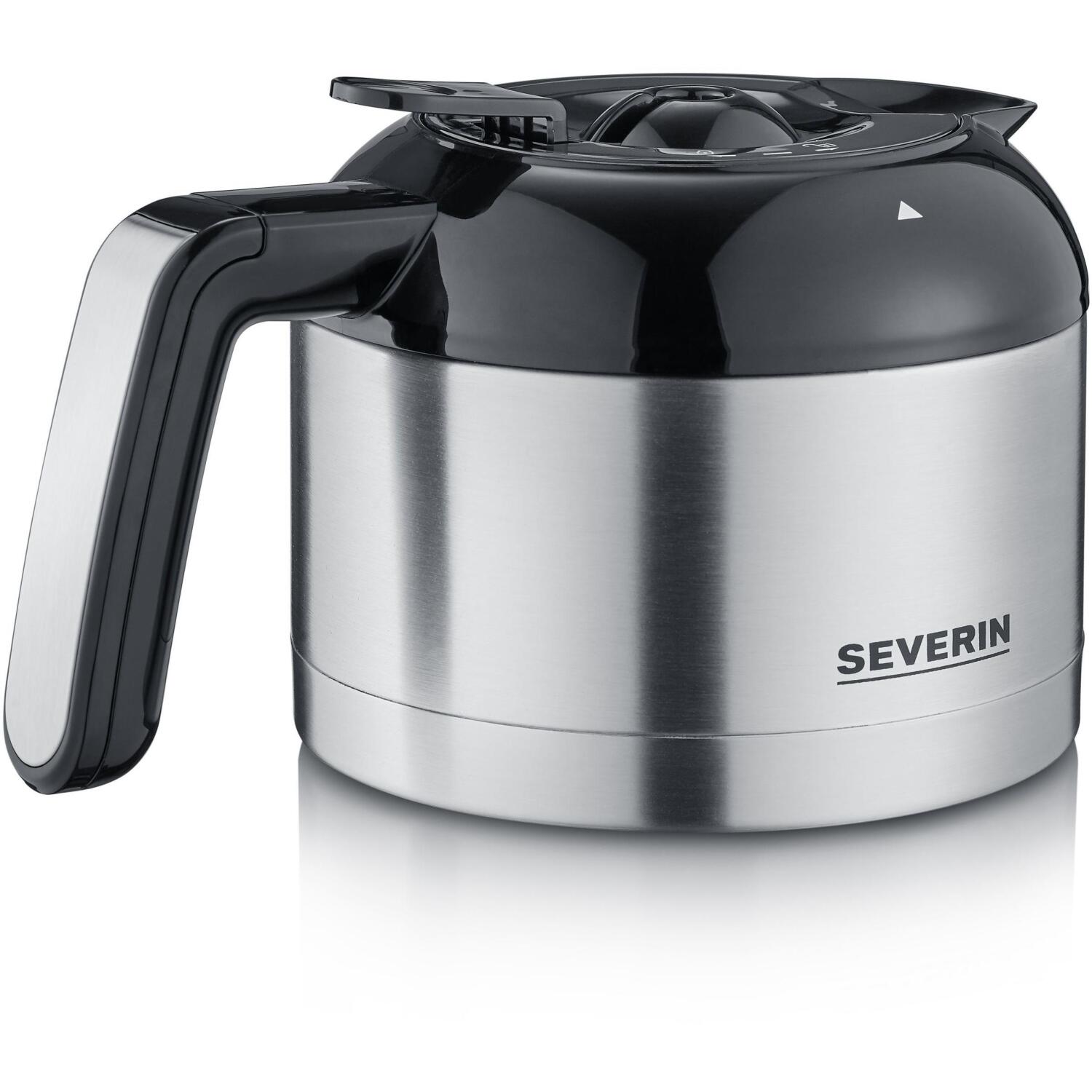 Severin KA 4814 кофемашина, 4814-000, 1000 Вт, 200 г, 1 л, черный, серебристый, автоотключение (4814-000)