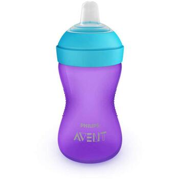 Philips Avent My Grippy mācību krūzīte ar mīkstu snīpi 300ml, 9M+, lillā (SCF802/02)