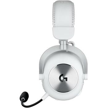 Logitech austiņas PRO X 2 LIGHTSPEED 981-001269 bezvadu, Bluetooth, 20-20000 Hz, 30 m, 38 Ω, 50 mm, 1100 mAh, 345 g, balta (981-001269)