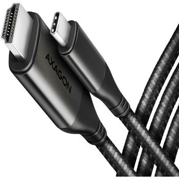 Axagon USB-C к HDMI кабель RVC-HI2MC, 1.8m, 4K/60Hz HDR10, USB Type-C, HDMI 2.1a, 70g, 48x21x10mm (RVC-HI2MC)