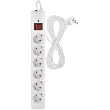 Emos Защита от перенапряжения P54217, 5 м, 6 розеток, 2300 Вт, 10 А, выключатель, защита от детей (P54217)