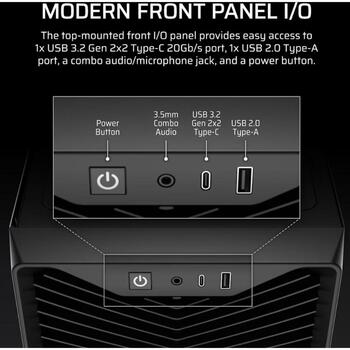 Corsair 3200D RS CC-9011334-WW, Mid-Tower korpuss, 7 sloti, 1x3.5