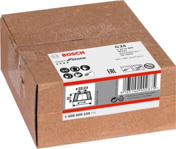 Slīpakmens,konisks K 24, D 70X110 mm, Lielām leņķa slīpmašīnām ar fiksācijas uzgriezni PRO METAL KONISKA KAUSVEIDA SLĪPRIPA, 1608600239, BOSCH (1608600239)
