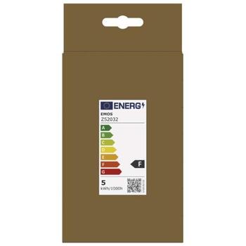 Emos LED лампа Vintage G95 Z52032, 4,5 Вт, 420 лм, 230 В, 25 000 ч, теплый белый, E27, 2 200 K, 320°, 4 COB, F, 80 (Z52032)