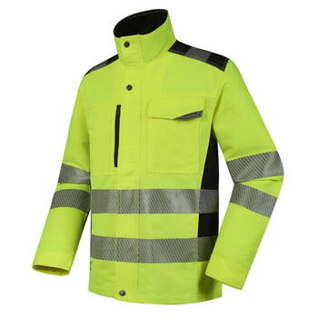Pesso Hi-vis jaka Uranus DS135G_S, CL2, dzeltena/melna, S, 320g/m², EN ISO 20471 (DS135G_S)