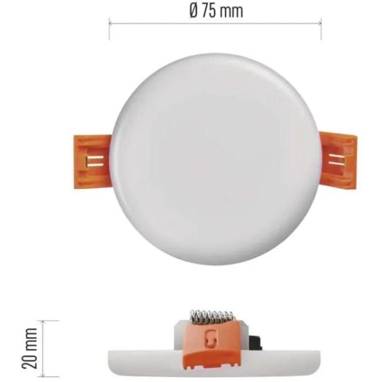 Emos LED светильник VIXXO ZV1112, 6 W, 500 lm, 220–240 V, IP65, 4 000 K, 120°, встраиваемый (ZV1112)
