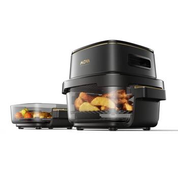 Mova karstā gaisa friteris AF20 Pro, 1700 W, 4 L, 2,5 L, 40-185 °C, 8 programmas, LED displejs, bez oglīšu motors, NTC sensors (AF20 Pro)
