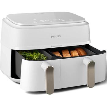 Philips dubultā groza karstā gaisa friteris NA353/10 3000 sērija, 2750 W, 9 L, 1.5 kg, Rapid Air Plus, 8 programmas, 40-200 °C (NA353/10)