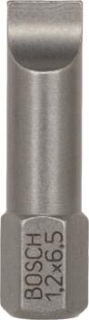 Plak.skr.uzg.25gab.l=25mm 1,2x6,5 mm, Extra-Hart, Urbjmašīnām/skrūvgriežiem SKRŪVGRIEŽA UZGALIS EXTRA HARD, 2607001467, BOSCH (2607001467)