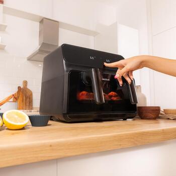 Cecotec фритюрница с горячим воздухом Cecofry Advance 9000 Window 4986, 2200 W, 9 L, 8 программ, цифровой дисплей (4986)