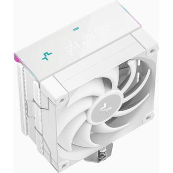 Deepcool CPU dzesētājs AK400 DIGITAL PRO WH R-AK400-WHAPMN-G, 60,89 cfm, 25 dB, 500-1750 RPM, 4 siltuma caurules, PWM atbalsts (R-AK400-WHAPMN-G)