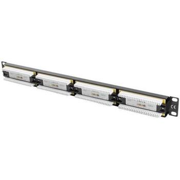 Lanberg Патч-панель 24 порта 1U CAT.6 PPU6-1024-B, 24 RJ-45, 19 '', 1U, RAL 9004 (PPU6-1024-B)