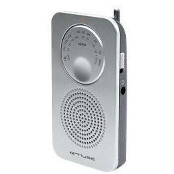 Muse портативный радиоприемник M-01RS, 2 диапазона FM/MW, аналоговый тюнер, встроенный динамик, разъем для наушников (M-01RS)