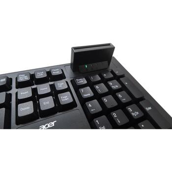 Acer Klaviatūra AKW320 GP.KBD11.05B, vadu, ASV, Smart Card lasītājs, melna, Retil pakete (GP.KBD11.05B)