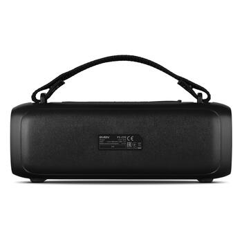 Портативная 2.0 Bluetooth колонка PS-235 12 W RMS TWS FM USB RGB аккумулятор 1500 mAh Чёрный SV-022075 SVEN (SV-022075)