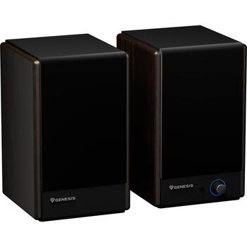 Genesis колонки Arsen 402BT NGS-2416, 60 Вт, 60 - 20000 Гц, 2.0 канала, Bluetooth 5.3, RCA, оптический, бронзовый (NGS-2416)