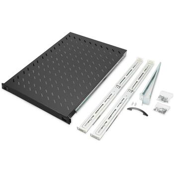 Digitus Полка для стойки DN-19 TRAY-2-1000SW, 48.3см, 72см, 5см, черный, регулируемая глубина, сталь (DN-19 TRAY-2-1000SW)