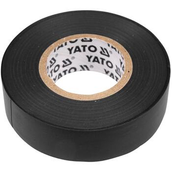 Yato электроизоляционная лента YT-8159, 15мм, 20м, 0.13мм, черная, ПВХ, EN60454-3-1-1/F-PVC/60/R-Tp, >40кВ/мм, >125%, огнестойкая (YT-8159)