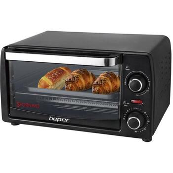 Beper Мини-печь 90.882, 1050 W, 12 л, гриль, регулировка высоты, размораживание, таймер до 30 мин (90.882)