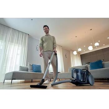 Пылесос Hoover HP210P 011, 800 Вт, 2.5 Л, без мешка, 10 м, 72 дБ, циклонная технология, моющийся фильтр (HP210P 011)