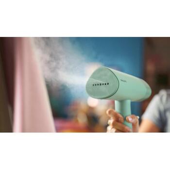 Philips Garment Steamer STH3010/70, 1000 Вт, 0.1 Л, 20 г/мин, компактный, складной, готов через 30 сек, безопасен для всех тканей (STH3010/70)