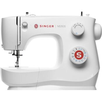 Singer Šujmašīna M2605, 12 šuvju, regulējams šuves garums, LED gaisma, brīva roka, metāla rāmis (M2605)