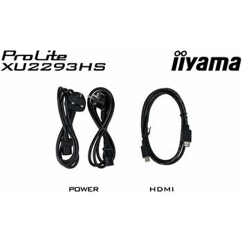 Iiyama ProLite XU2293HS-B6 компьютерный монитор, 54.6 см, 1920 x 1080 пикселей, Full HD, LED, IPS, 1 мс, 100 Гц, 2 динамика (XU2293HS-B6)