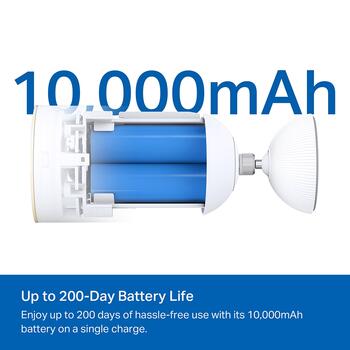 Tp-Link Аккумуляторная Уличная Камера Безопасности TAPO C460, 4K 8MP, 10000mAh, IP66, 2x Прожекторы, AI Обнаружение, 512GB microSD (TAPO C460)