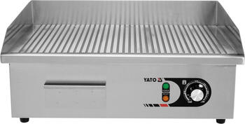 Yato elektriskais galda grils YG-04587, 3000W, 230V, 50-300°C, 555x350mm, 9mm, nerūsējošais tērauds, mehānisks, termostats (YG-04587)