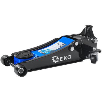 Geko Низкопрофильный домкрат G02187, 3T, 85mm, 430mm, два поршня, резиновые накладки 2 шт. (G02187)