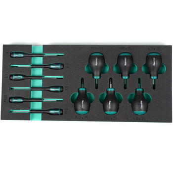 Īso skrūvgriežu komplekts, 12 gab., K26151 KAMASA TOOLS (K26151)