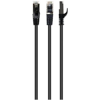 Gembird патч-кабель PP6-2M/BK, 2м, RJ-45, черный, формованный, скрученный, фольга, 8 проводов (PP6-2M/BK)
