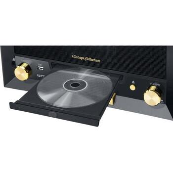Muse Микросистема MT-112W, 20Вт, CD, USB, Bluetooth, FM радио, 33/45/78 об/мин, встроенные динамики (MT-112W)
