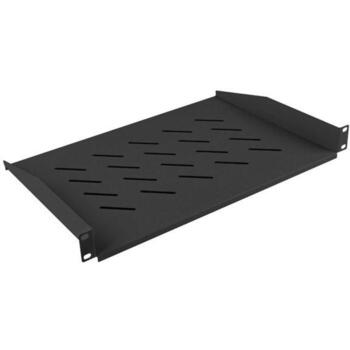 Lanberg полка 19'' AK-1008-B, 483x315mm, 1U, максимальная нагрузка 25кг, черная (AK-1008-B)
