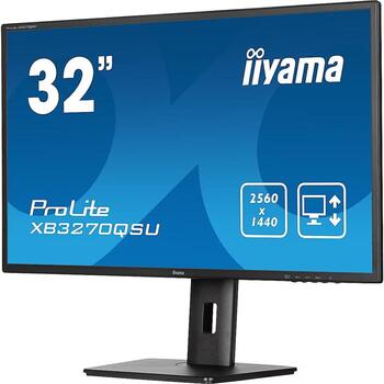 iiyama ProLite XB3270QSU-B1, LED monitor - 31.5 - black (matt), WQHD, IPS, HDMI, DP, ergonomic stand, 100Hz panel (XB3270QSU-B1)