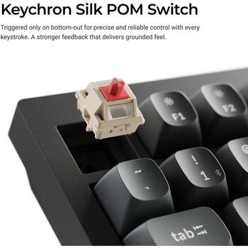 Keychron V3 Ultra 8K bezvadu mehāniskā klaviatūra TKL 2.4GHz Bluetooth 5.3 USB-C 8000Hz Hot-Swap RGB melna V3U-D3 (V3U-D3)