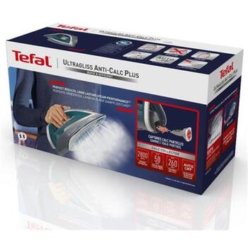 Tefal Tvaika gludeklis Ultragliss Plus FV6842E0, 2800 W, nepārtrauktais tvaiks 50 g/min, tvaika palielinājums 260 g/min (FV6842E0)