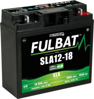Akumulators zāliena traktoriem Fulbat SLA12-18, 12 V, 18.9 Ah, 150A Fulbat 3564095506337 (3564095506337)