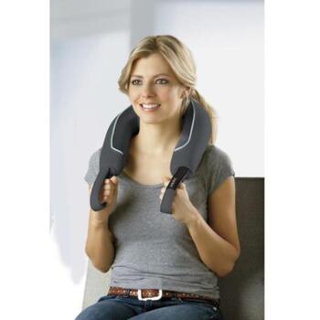 Homedics Masāžas ierīce NMS-255-EU, 36 W, pelēka, dziļi mīcoša, siltums, noņemams apvalks, automātiska izslēgšana (NMS-255-EU)
