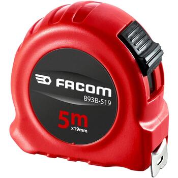 Facom 893B.519PB Рулетка, 5м, 19мм, ABS, класс II, двусторонняя, автосматывание (893B.519PB)