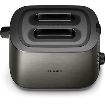 Philips Tosteris HD2651/80, 1050 W, 230 V, 50-60 Hz, 2 šķēles, Titāna krāsa, Metāla korpuss, 8 brūnināšanas līmeņi (HD2651/80)